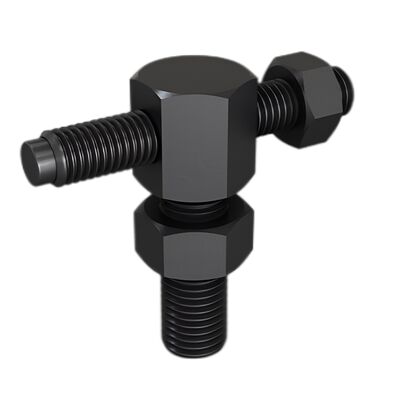 Compact Black Mini Adjustable Stop For Precision Positioning Tight Fixture Spaces 0.24kg