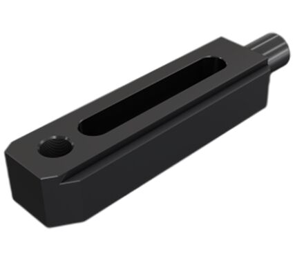 S45C Blackened Fixture Clamping Pressure Plate Durable Tapped Heel Clamp Strap