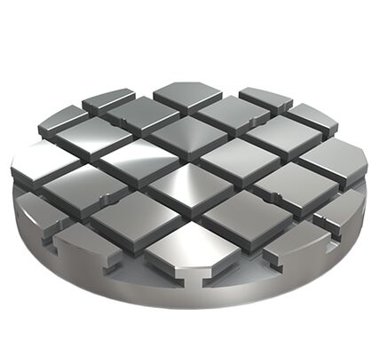 T Slotted Round Base Plate Aluminum Modular Fixturing For CNC Rotary Table