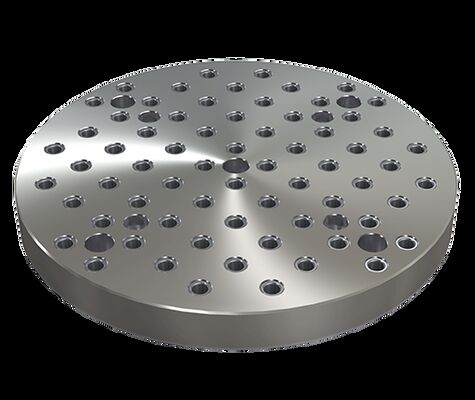 Round Grey Cast Iron Baseplates Grid Holes Modular Clamping Plates For Milling