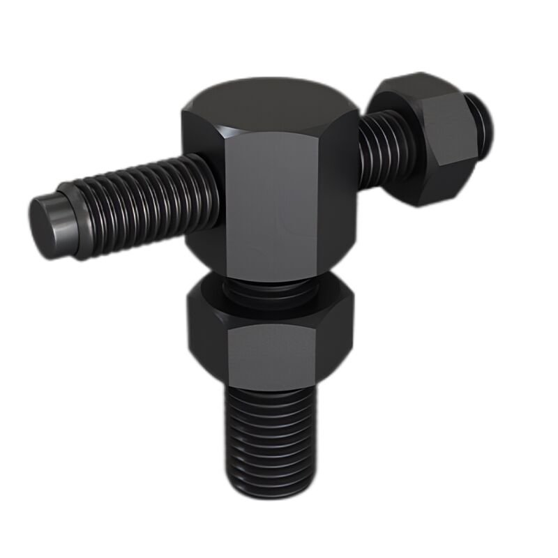 Compact Black Mini Adjustable Stop For Precision Positioning Tight Fixture Spaces 0.24kg