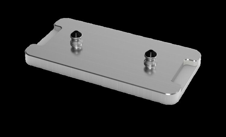 Precision Quick-Change Fixture Locating Plate With Dual Alignment Pins For CNC Workholding