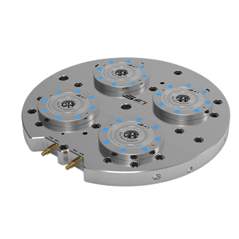 4 Module Zero Point Clamping System Round Pneumatic Base Plate Mounting System