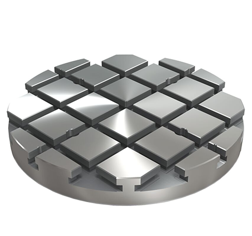 T Slotted Round Base Plate Aluminum Modular Fixturing For CNC Rotary Table