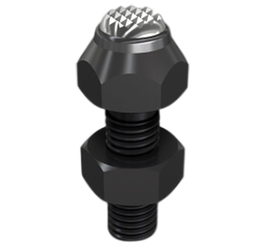 Swiveling Jack Screw Adjustable Form Flattened Ball Locknut Fixture Parts HRC 28